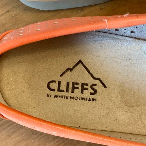 Cliffs White Mountain Womens Sz 8W Shoes Cheryl Tangerine Ballet Flats Summer - Picture 7 of 13